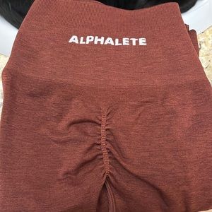 Like new alphalete amplify leggings copper color